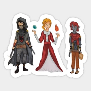 Rouge, Fighter, And Mage Sticker